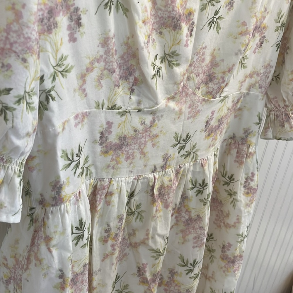 & Other Stories Floral Puff Sleeve Midi Dress - Picture 7 of 7